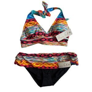 Anne Cole Signature Multicolor Bikini – Size M – New with Tags